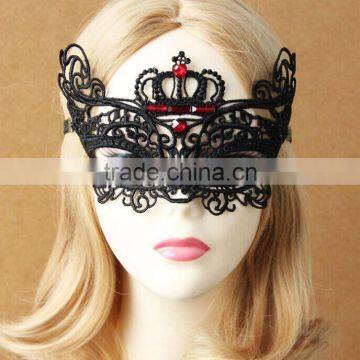 Dancing party princess mask,Japan half face vizor,crystal decorative crown masks