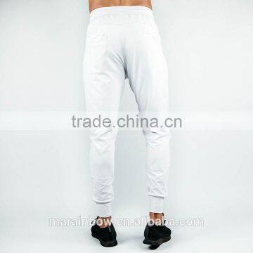 Hot Sale Premium Mens Track Pants Custom Print Jogger Pants Men Light Grey Tapered Performance Jogger