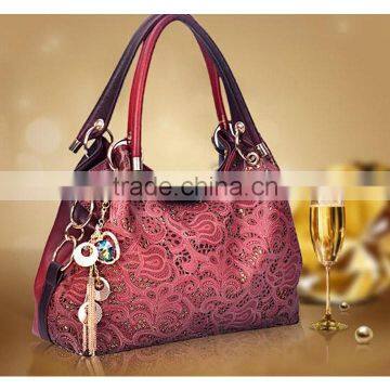 2014 New Fashion Gradient Color Synthetic Leather Retro Inclined Big Bag Women Handbag Bag Shoulder 19161