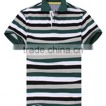 Super quality fashion striped polo men with low price