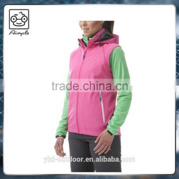 Fashionable Womens Winter Vest With Hood Waterproof Sleeveless Jacket photo-5