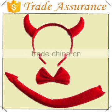 OEM Factory Halloween Red Devil OX Horn Headband Sets