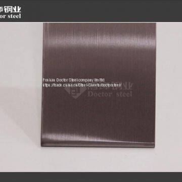 ASTM 316 Dark Brown HL Stainless Steel Sheet With High Quality photo-3
