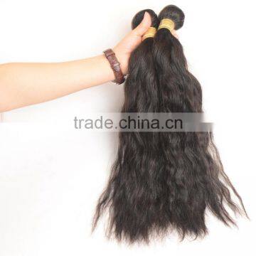 Wholesale Unprocessed Virgin Indian Hair 8A Natural Wave Indian Human Hair Weaves Wavy Extension