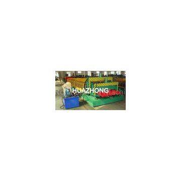 5.5KW Color Glazed Tile Roof Roll Forming Machine , 0.3-0.8mm Thickness