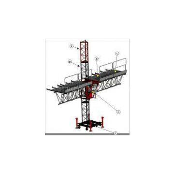 3P, 380V, 50Hz 8.3 m / min Single Mast Climbing Work Platform STC100 D