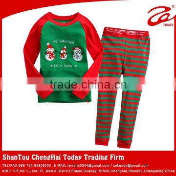 cute winter pajamas/kids christmas pajamas