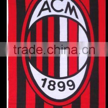 china supplier cheap wholesale 100% cotton reactive printed beach towel for football fans Bath towel on sall