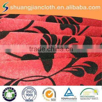 high quality flocking velvet fabric/flocking velboa/flocking velour