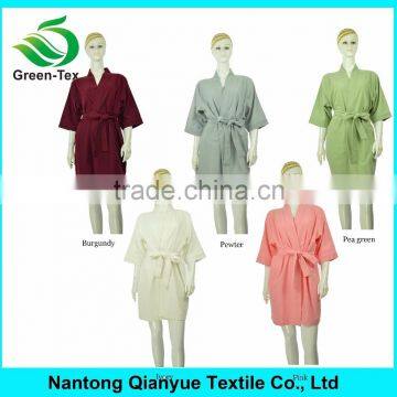 100% Cotton Unisex Femme Fille Flannel Thick Sleepwear Bathrobe photo-4