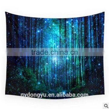 blue forest square shawl beach towel/chalu table cloth yoga mat beach towels/lastest design