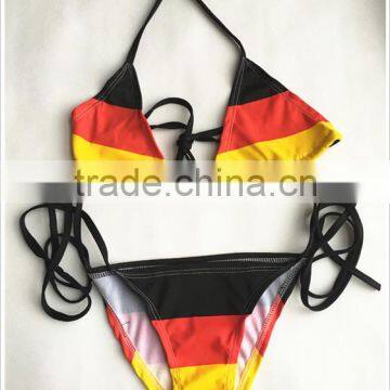 Fashion Cheap Sexy Girl Party Dress Flag Bikini