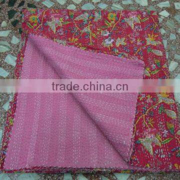 Wholesale Reversible Birds kantha Gudari for Christmas & New Year Gift