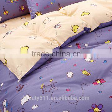 Trade Assurance 100%cotton Bed Sheet Quilt Cover Pillow Case BS352 photo-2