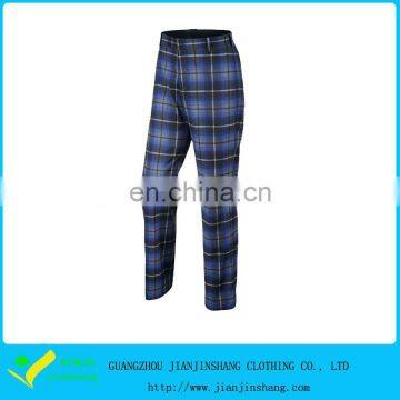 Newest Popular High Quality Printed Checked Golf Trousers At Cheap Price