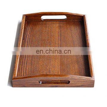 Decorative Metal wooden Palm wooden Shot Glass Tray