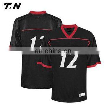 Wholesale youth football uniforms,mesh football jersey fabric