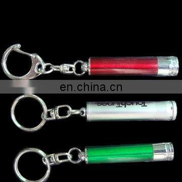 mini led flashing Torch, logo keychain ,projection torch keychain