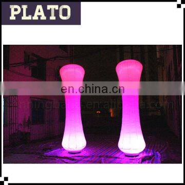 durable Corlor Changing inflatable light cone for decoration