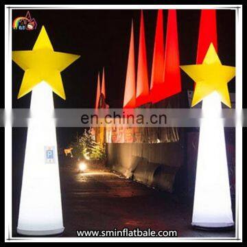 Hot Selling Inflatable Light Christmas Party Decoration Light Cone Pillar Decoration