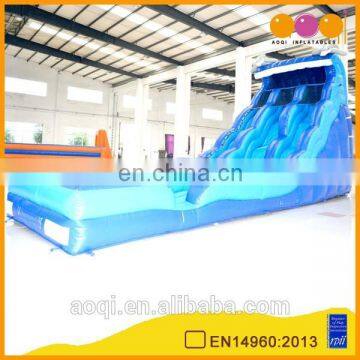 AOQI products with free EN14960 certificate inflatable water slide for sale