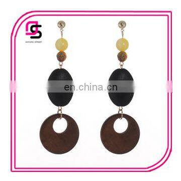 2017 Fashionable Round Beads Earrings, Acrylic Beads Earrings