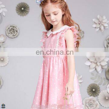 T-GD024 Medium Style polka dot Casual Dress Designs Teenage Girls