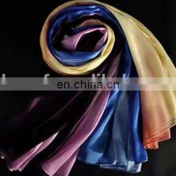 100% polyester silk feel scarf women lady soft satin printing scarf