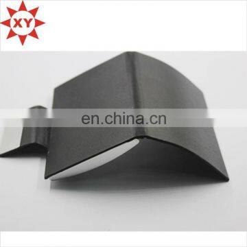 Fashion Black Leather Wrap Metal Card Holder Folded Name Card Holder