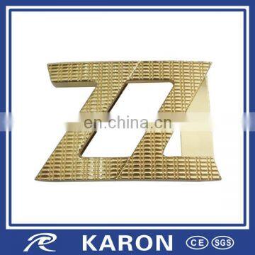 cheap wholesale custom letter belt buckles in zinc