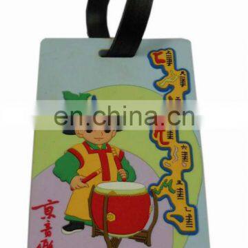 3D custom logo soft pvc rubber luggage tag Luggage Tag