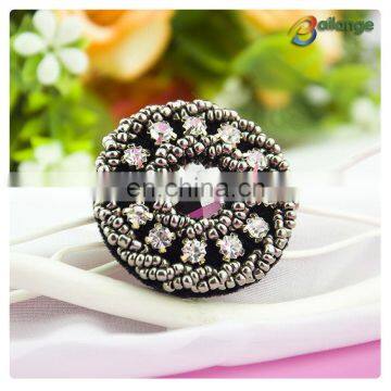 Wholesale High Quality Fashion Rhinestone Crystal Designer Coat Shirt Clothing Buttons Beads Button Designer Button for Colthing