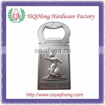 3D without color zinc alloy bottle opener