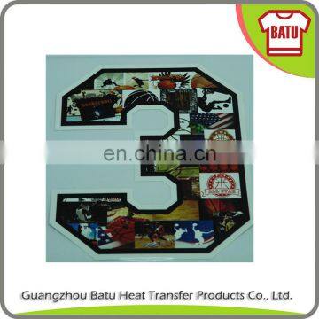 heat transfer sport numbers/soccer number/football number