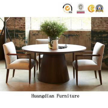 Wholesale Restaurant Furniture Coffee Shop Wooden Dining Room Table and Chairs Set photo-2
