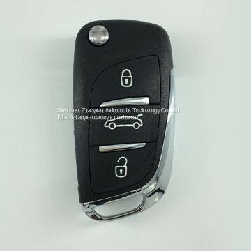 3 buttons DS style Peugeot 3008 folding key