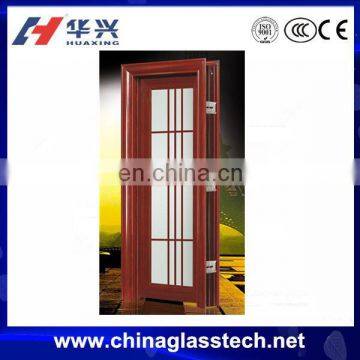 CE certificate quality guaranteed tempered glass aluminum frame standard interior door dimensions