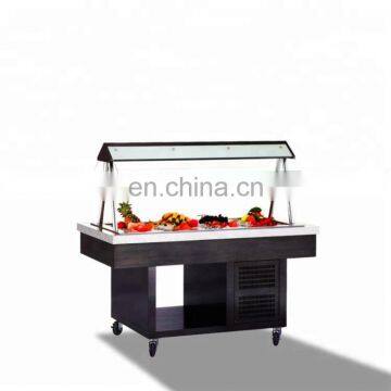 2-Channel Containers Salad Bar Fridge/Salad Bar Refrigerator