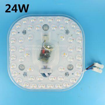 Led Panel Lights 24W 36W 220V Ultra-thin 3 Mode Two-color Emitting Magnet Adsorption Mounted Ceiling Optical Lens Lamp Board photo-2