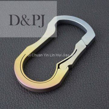 Titanium Hook Carabiner Keychain EDC Titanium Car Keychain Climbing Carabiner Scuba Diving Carabiner Keychain photo-5