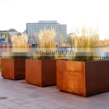 Corten Steel Garden Tree Planters Weathering Steel Box photo-2