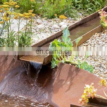 Morden Garden Decorative Corten Steel Water Feature