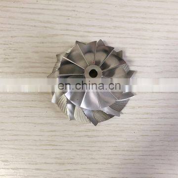 CT26 47.10/63.40mm 11+0 blades Turbo aluminum 2618/milling/Billet compressor wheel for racing