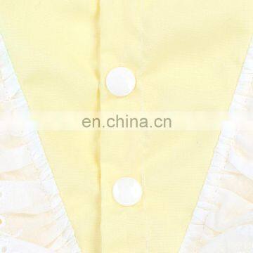 Latest Kid Dress Girl Sleeveless Soft Yellow Ruffle Cute Bow Kid Dress Boutique Children Clothing photo-5