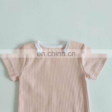 Simple Style & Comfy Baby Suits Breathable Short Sleeve Baby Tops and Baby Shorts photo-5