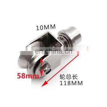 58*30*118 mm With Spring V Groove Sliding Gate Castor Roller Wheel photo-2