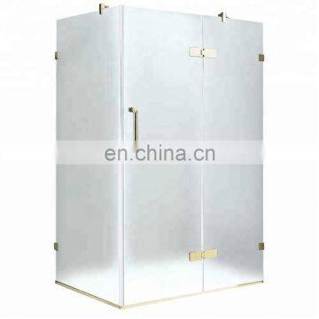 Hot sell interior frameless frosted sliding glass shower door