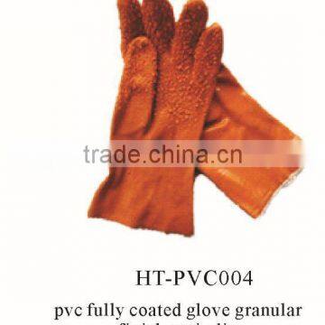 thin PVC gloves/pvc dotted glove for sale