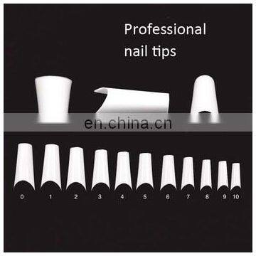 500PCS Professional ABS half cover salon French artificial nails art design false nails tips