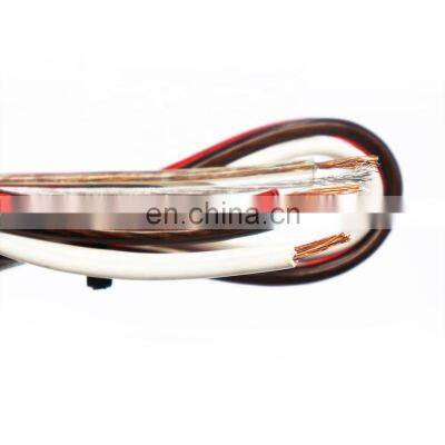 standard copper flat wired pc speaker red black white transparent cable